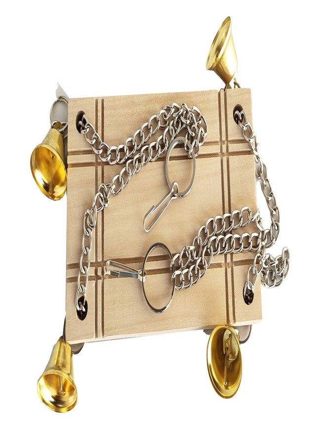 كي اس كي لعبة أرجوحة خشبية معلقة من KSK للحيوانات الأليفة، مناسبة للهامستر والببغاء والفأر - Image 3