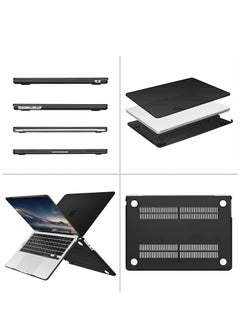CaseBuy MacBook Air M2 Case 2023 2022 13.6 inch A2681 Plastic Hard Shell Case Protector for MacBook Air M2 13.6 with Touch ID Black  - Image 3