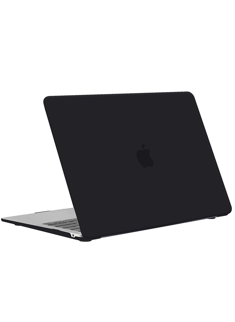 CaseBuy - MacBook Air M2 Case 2023 2022 13.6 inch A2681 Plastic Hard Shell Case Protector for MacBook Air M2 13.6 with Touch ID Black - Image 1