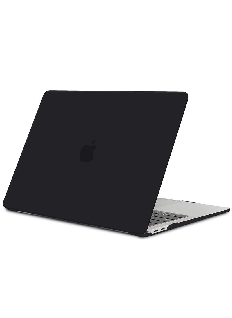 CaseBuy - MacBook Air M2 Case 2023 2022 13.6 inch A2681 Plastic Hard Shell Case Protector for MacBook Air M2 13.6 with Touch ID Black - Image 1
