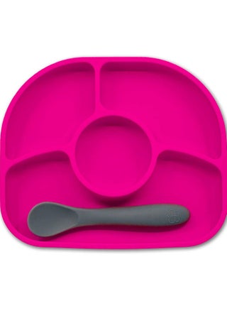 Yumi Anti Spill Silicone Plate And Spoon Set Pink - pzsku/Z415C2F1BABF9688720B2Z/45/_/1709798353/0f89f459-ae39-4b89-aa9b-e6baf05f0ea9
