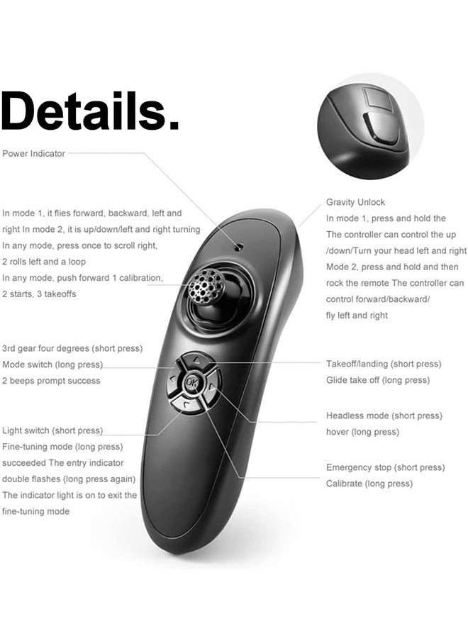 Arabest - V17 Jet Fighter Stunt RC Plane 2.4GHz Remote Control Airplane With 2 Batteries, 360° Drop-Resistant Stunt Spin Remote And Light - Image 1