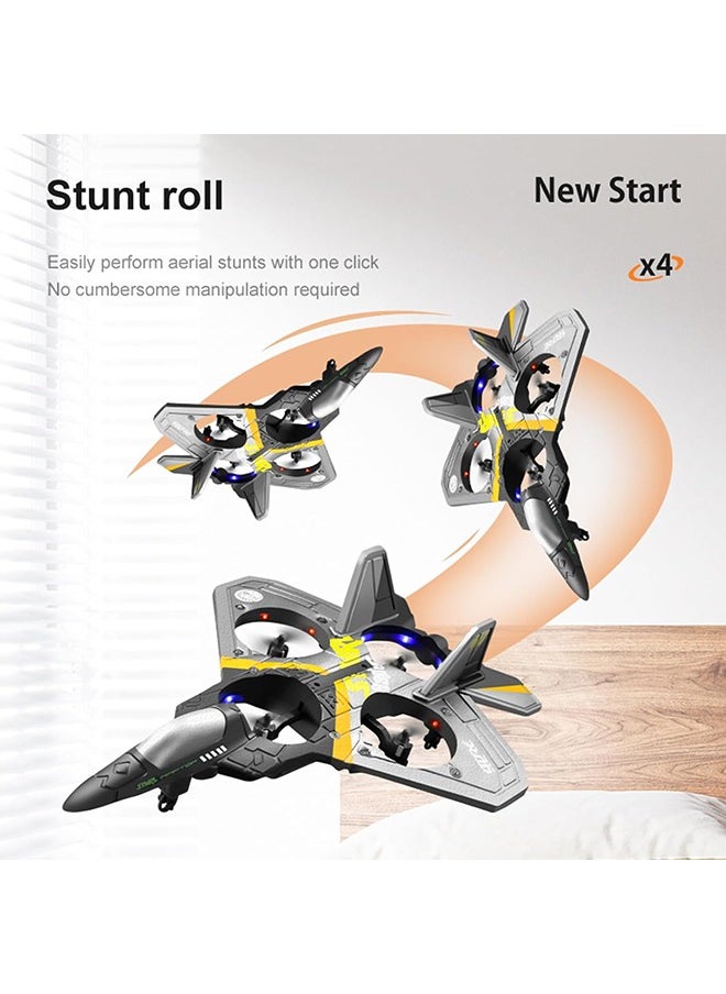 Arabest - V17 Jet Fighter Stunt RC Plane 2.4GHz Remote Control Airplane With 2 Batteries, 360° Drop-Resistant Stunt Spin Remote And Light - Image 1