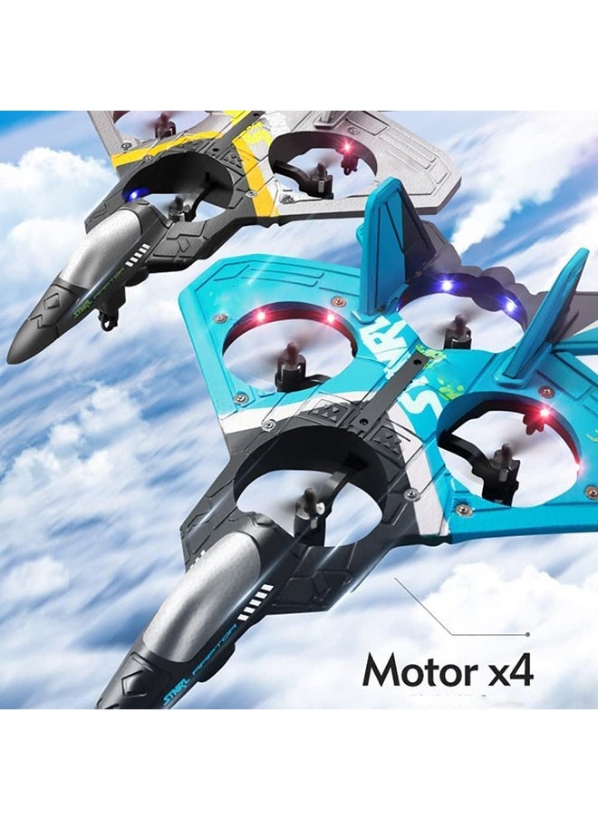 Arabest - V17 Jet Fighter Stunt RC Plane 2.4GHz Remote Control Airplane With 2 Batteries, 360° Drop-Resistant Stunt Spin Remote And Light - Image 1