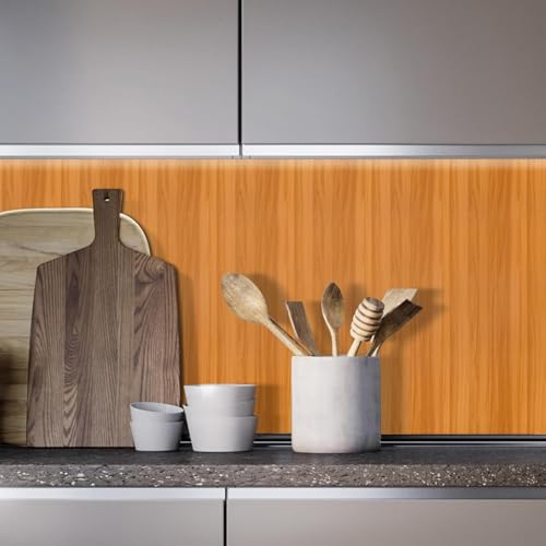 HOME13™ Wooden Wallpaper Peel and Stick Self Adheisve Removable Wood Grain Contact Paper Vinyl Decorative Wallpaper for Kitchen Desk Cabinets Shelf Drawers Liner (24 x 48 Inch, Texture Wooden-2) - Image 5