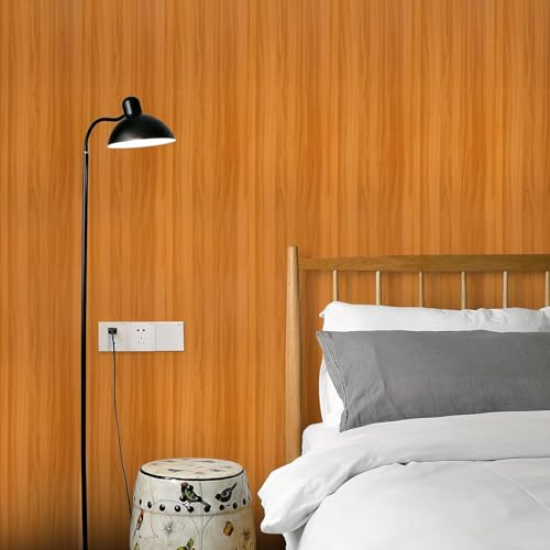 HOME13™ Wooden Wallpaper Peel and Stick Self Adheisve Removable Wood Grain Contact Paper Vinyl Decorative Wallpaper for Kitchen Desk Cabinets Shelf Drawers Liner (24 x 48 Inch, Texture Wooden-2) - Image 2