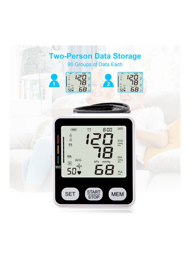 NIBEMINENT Digital LCD Wrist Type Electronic Blood-Pressure Monitor - Image 2