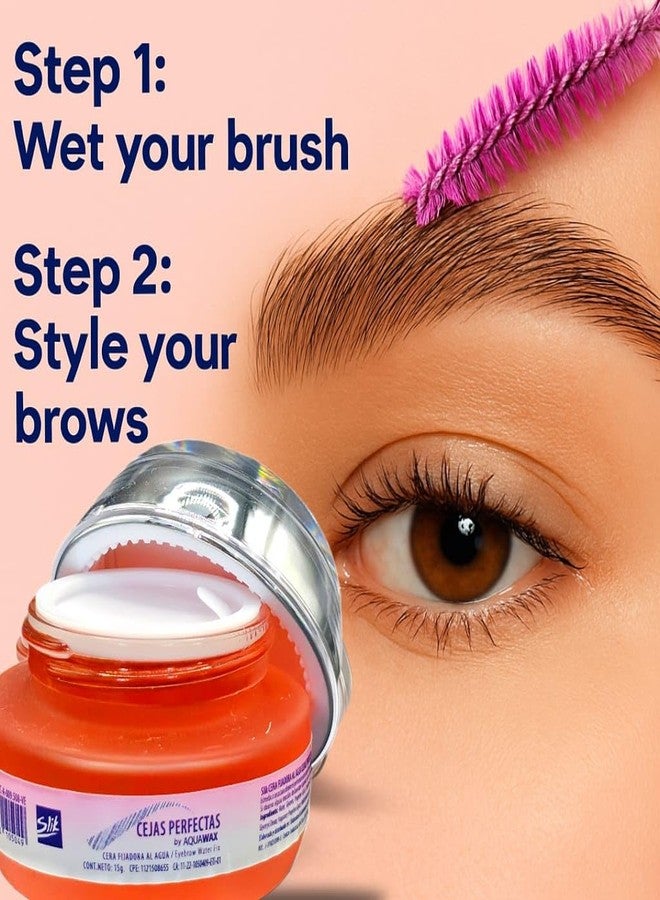 SLIK Perfect Brows Wax 0.5oz - Clear Eyebrow Styling Gel for Long-Lasting Hold, Water-Based Formula for Natural Look and Sets, Shapes & Defines All Brow Types - Image 5