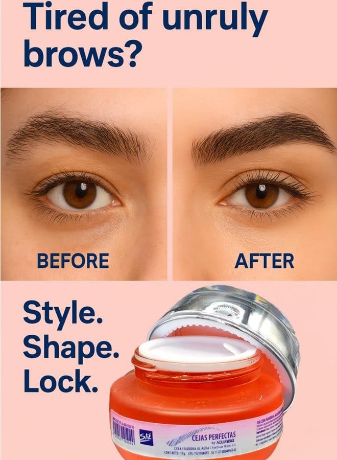 SLIK Perfect Brows Wax 0.5oz - Clear Eyebrow Styling Gel for Long-Lasting Hold, Water-Based Formula for Natural Look and Sets, Shapes & Defines All Brow Types - Image 4