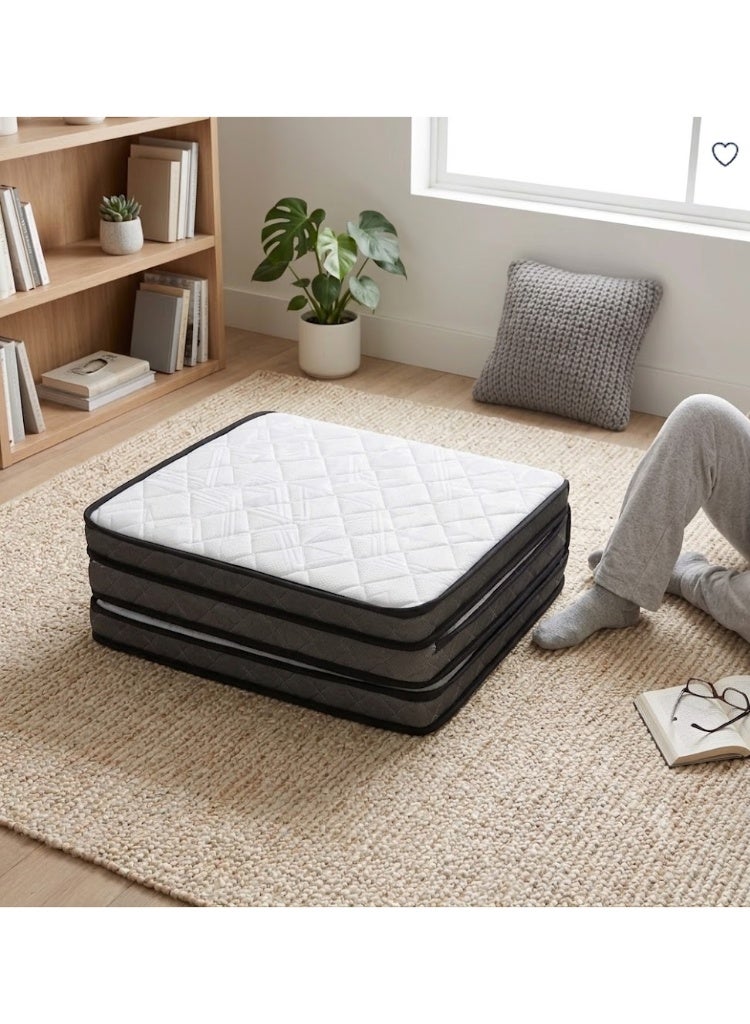 SMART HOME Premium Foam Feel High Density Single Mattress - Ultimate Comfort in a 3-Way Folding Design - Image 2