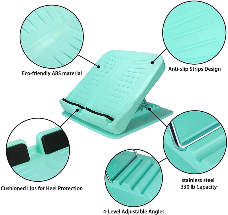 Ideal Swan Ideal Swan Adjustable Slant Board Calf Ankle Stretcher Board Leg Musle Stretch Board for Hamstring Achilles Stretching, Portable Running Yoga Sports Accessories - Image 2
