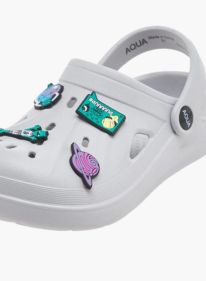 أكوا Boys Accent Detail Slip-On Clogs