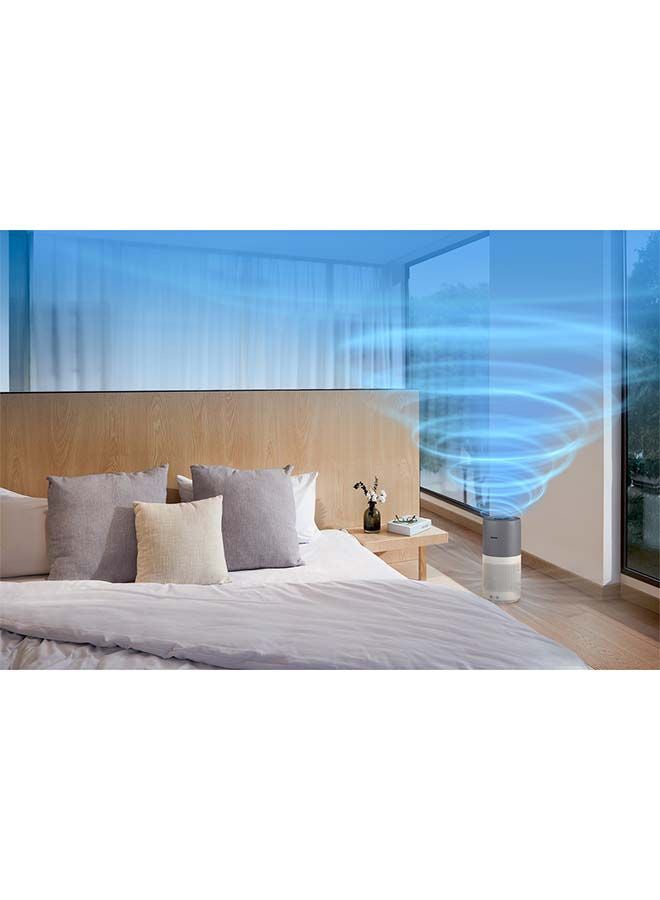 Philips Air Purifier High Performance for Rooms Size of 98 m² Removes House Dust/Aerosols And Uncomfortable Smell -Series 2000i AC2939/90 White/Grey - Image 3