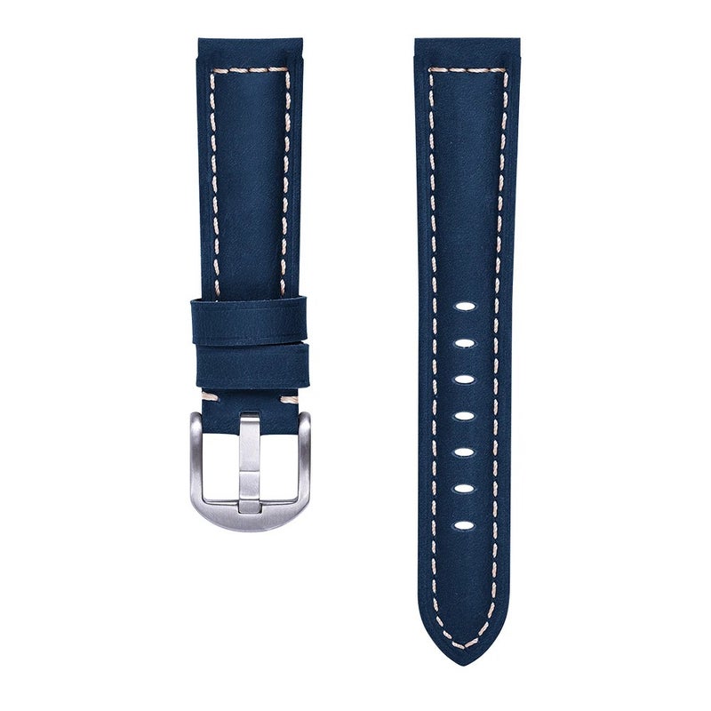 Bluejw JUELONG Handmade Quick Release Leather Watch Band Replacement – Genuine Crazy Horse Leather Strap for Easy Watch Strap Replacement - Image 1