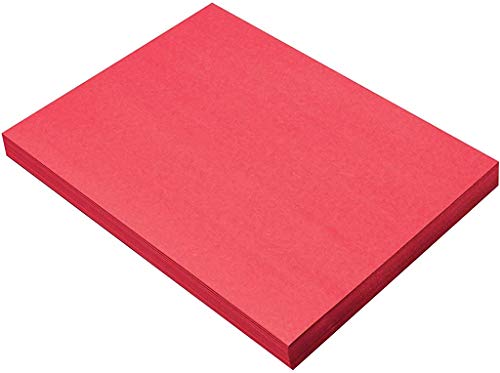 Prang Formerly SunWorks Construction Paper Holiday Red 9 x 12 100 Sheets