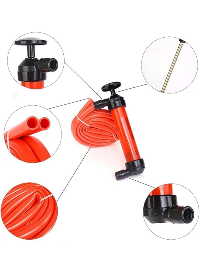 SAGREENY Siphon Pump, Portable Water And Siphon Transfer Pump Kit, Multi-Use Fuel Transfer Pump And Gas Siphon For Gasoline And Rain Barrels, Fluid Fuel Extractor Suction Tool For Liquids And Air - Image 2