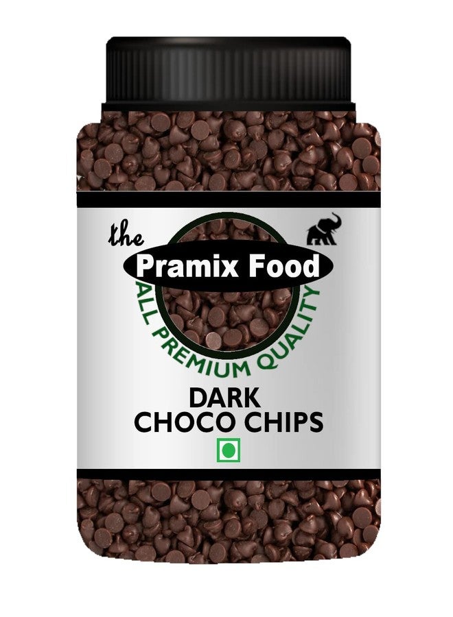 Pramix Dark Chocolate Mini Choco-Chips - Baking Ingredient, Topping and Decoration Candy for Ice Cream, Desserts and Baked Goods (500gm) - Image 1