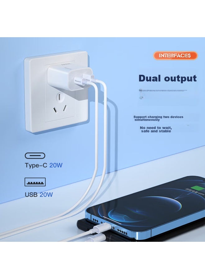 Newmine Apple Fast Charging Adapter, Iphone 14 Charger, Pd20w Multi-port Usb Head, Compatible With Apple Ipad/13promax/12, Xiaomi, Huawei, Type-c Phones - Image 5