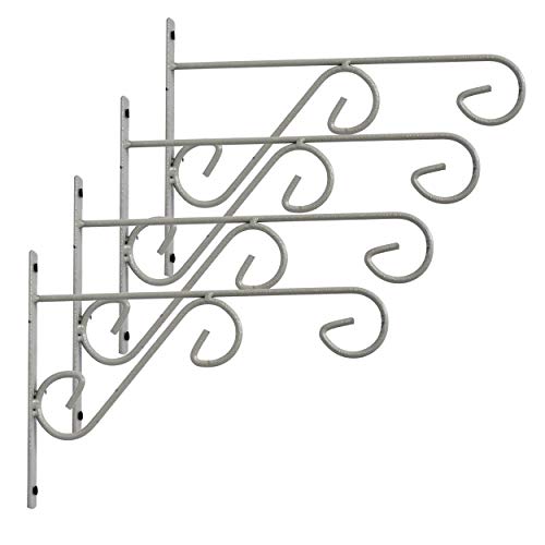 D&V ENGINEERING - Creative in innovation D&V Engineering Metal Plant Hanger Bracket -Grey, Set of 4 - Image 2