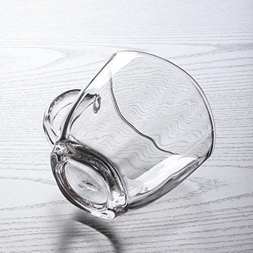 Sixfire Glass Tea and Coffee Cup Cute Clear Transparent Tea Cups Glass Set of 6 Clear 140 Ml - Image 3