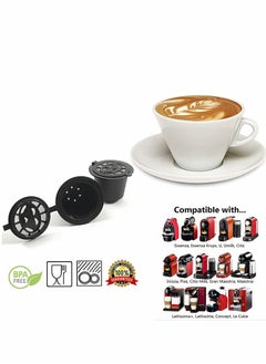 SYOSI Coffee Capsules Cups Reusable Refillable, Espresso Pods Filters For Nespresso Machines, Can be Used Creatively Brew Your Favorite Tea or Dried Fruit for Home Kitchen Office Outdoor Use 5pcs  - Image 2