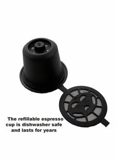SYOSI Coffee Capsules Cups Reusable Refillable, Espresso Pods Filters For Nespresso Machines, Can be Used Creatively Brew Your Favorite Tea or Dried Fruit for Home Kitchen Office Outdoor Use 5pcs  - Image 3