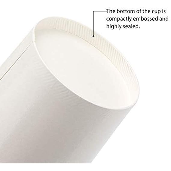 SANWALSA [50 ml, 50 Count, White Disposable Bagasse Paper Container with Lid | Eco-Friendly Bowl/Tub for Picnic, Travel, Food Truck | Ideal for Both Hot & Cold Food - Image 4