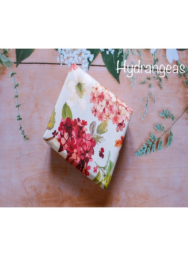 Aakar Pack of 5 Multicolor Floral Gift Wrapping Paper Sheets | 29 x 19 Inches | Matt Finish | 90 GSM Sheets | Ideal for Home Decor, Birthday, Wedding, Anniversary, Christmas & Festive Occasions (Hydrengeas) - Image 3