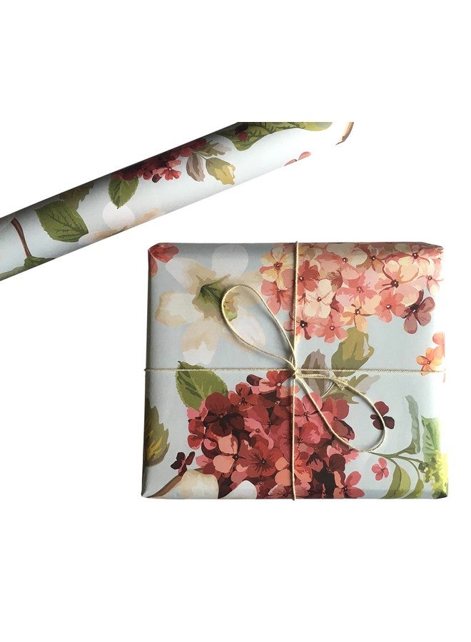 Aakar Pack of 5 Multicolor Floral Gift Wrapping Paper Sheets | 29 x 19 Inches | Matt Finish | 90 GSM Sheets | Ideal for Home Decor, Birthday, Wedding, Anniversary, Christmas & Festive Occasions (Hydrengeas) - Image 1