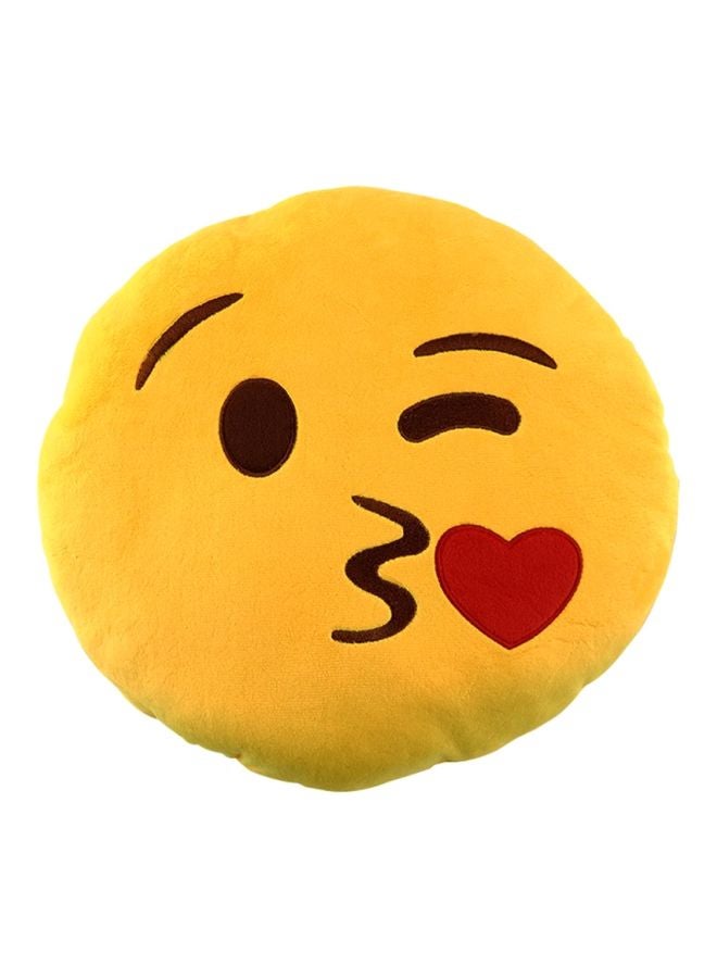 Emoji Designed Cushion Yellow 30x30x5centimeter - Image 1