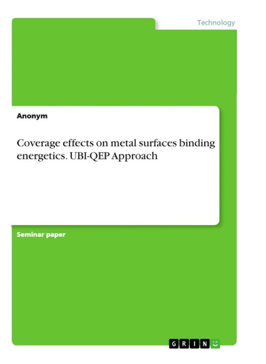 Coverage effects on metal surfaces binding energetics. UBI-QEP Approach