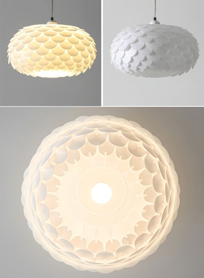 أورالوكسي إضاءة السقف ثريات سقف حديثة 12 وات ثلاث درجات حرارة ألوان قابلة للتعديل ديكور منزلي أبيض مناسب لغرفة المعيشة وغرفة النوم وغرفة الطعام - Image 5