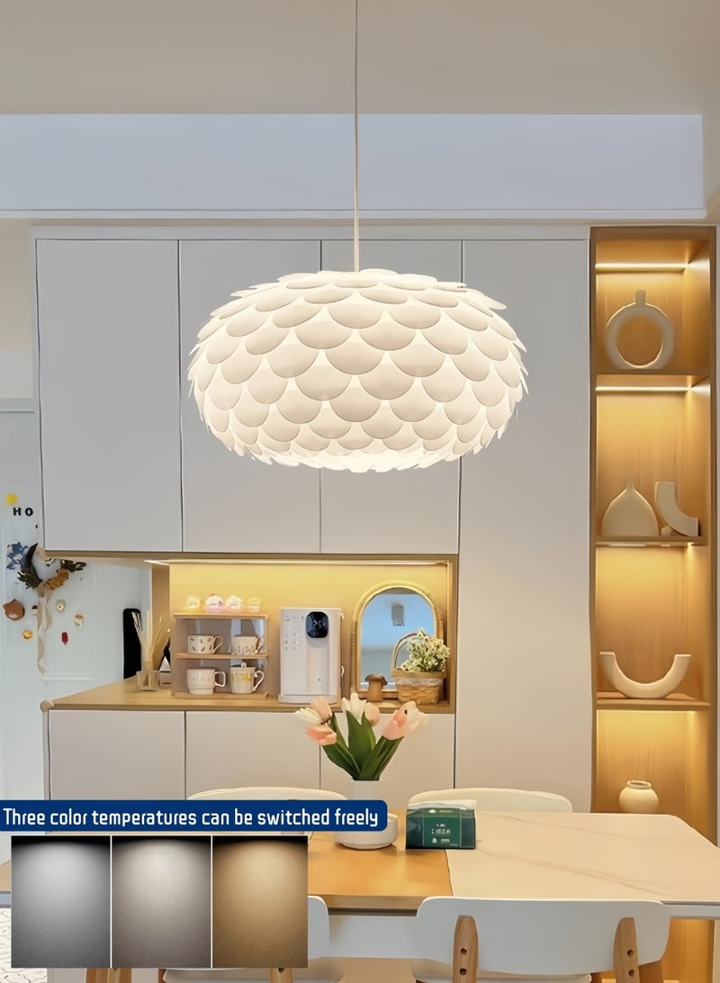 أورالوكسي إضاءة السقف ثريات سقف حديثة 12 وات ثلاث درجات حرارة ألوان قابلة للتعديل ديكور منزلي أبيض مناسب لغرفة المعيشة وغرفة النوم وغرفة الطعام - Image 1