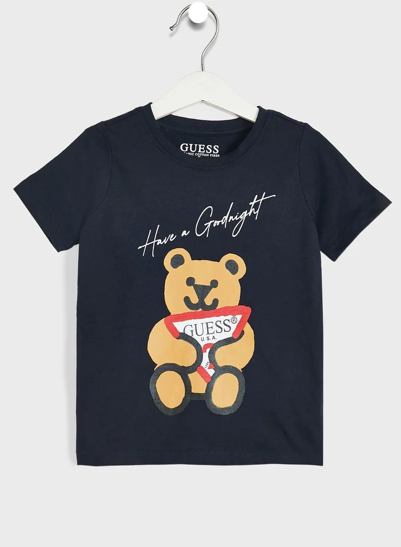 GUESS Kids Bear Print T-Shirt & Shorts Set
