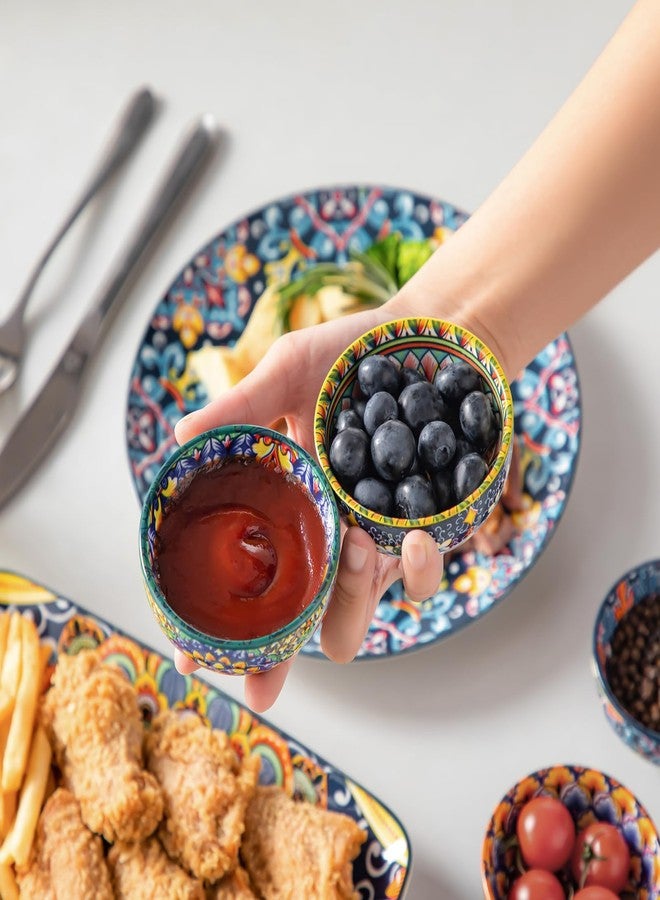 vancasso Simi Ceramic Dip Bowls, Set of 6, 80 ml Dip Bowls, Sauce Bowls, Tapas Bowls, Dessert Bowls, Snack Bowls, Small Bowls for Dip, Soy Sauce, Sushi, Snack, Dessert, Spice - Image 5