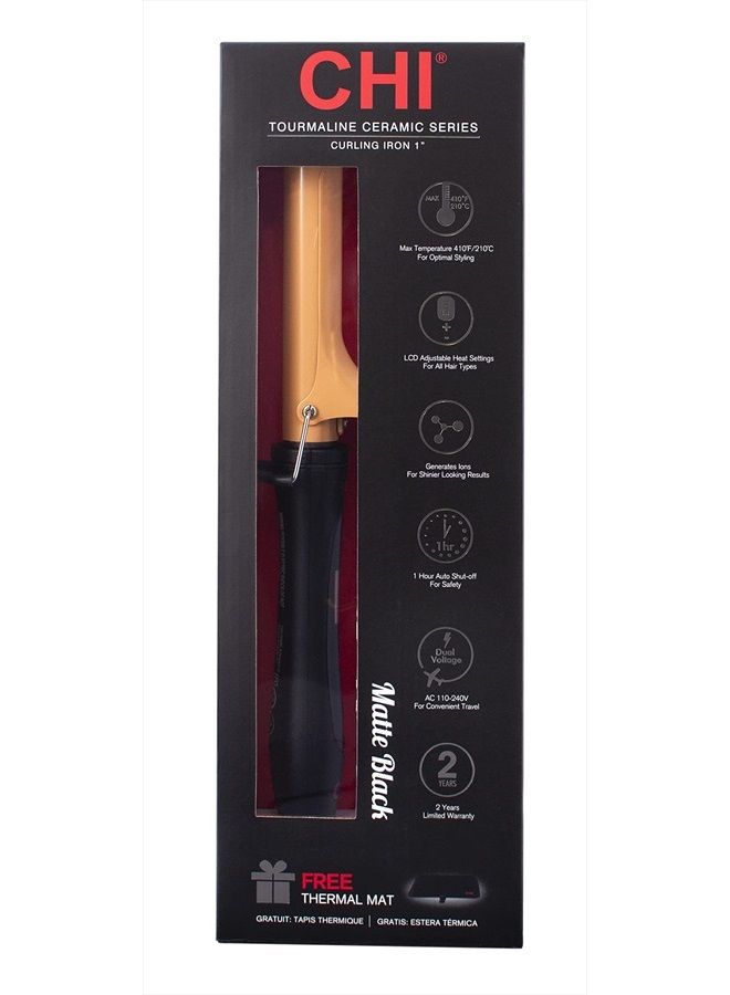 CHI مكواة تجعيد سيراميك تورمالين بتقنية القوام 1 بوصة - Image 3