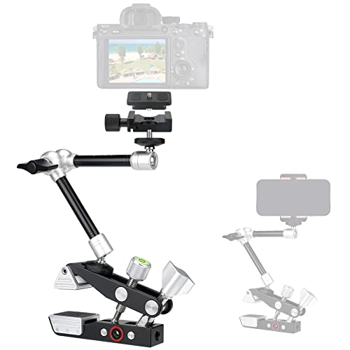 Fantaseal Heavy Duty DSLR Mirrorless Camera Camcorder Super Clamp Mount w/Magic Arm +Quick Release Plate Desk Table Handrail Bar Holder Video Rig Kit for Studio Youtuber Travel Outdoor Time Lapse Vlogging - Image 1