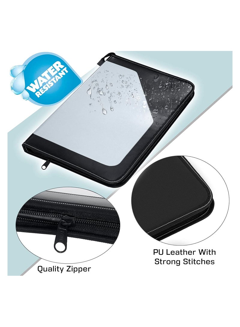 PU Leather Multipurpose 24 File Sleeve To Store A4 Professional Files 37.5X26cm - Image 2