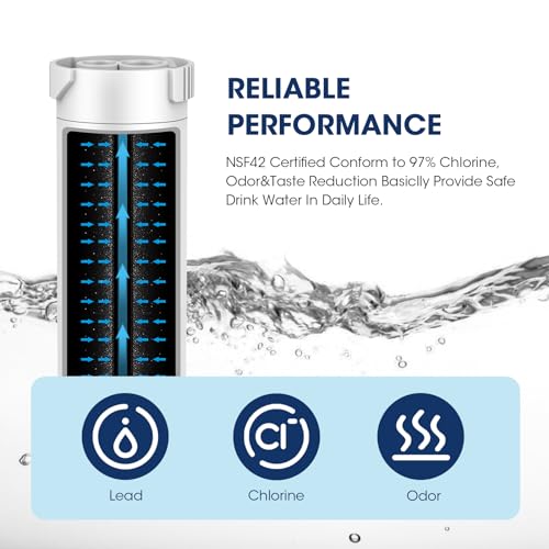 MARRIOTTO Genuine GE XWF Replacement Water Filter - Compatible with GE French-Door Refrigerators - 1 Pack (Not XWFE) - Image 5