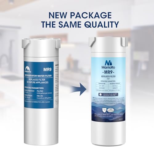 MARRIOTTO Genuine GE XWF Replacement Water Filter - Compatible with GE French-Door Refrigerators - 1 Pack (Not XWFE) - Image 3