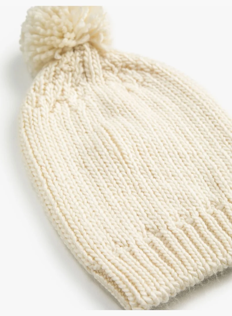KOTON Pompom Detail Beanie