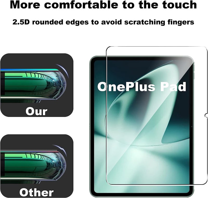 Vertus حماية شاشة زجاجية مقسّاة ® متميزة لجهاز OnePlus Pad بحجم 11.61 بوصة - Image 5
