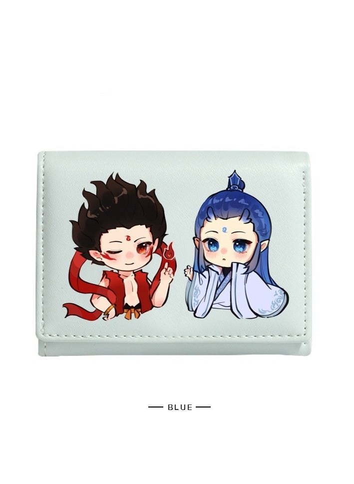 KUYING Nezha Short Wallet PU Student Wallet 