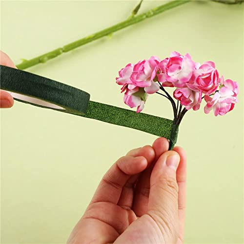 DECORA 1/2" Wide Dark Green Floral Tapes for Bouquet Stem Wrapping and Floral Crafts Supply - Image 3