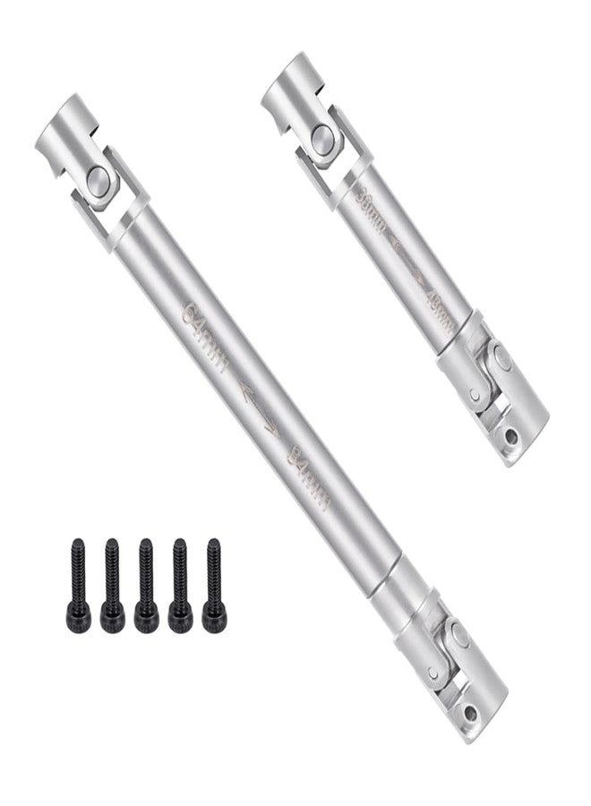 MOHERO 2 قطع عمود القيادة SCX24 من الفولاذ المقاوم للصدأ لسيارة Axial 1/24 SCX24 Gladiator AXI00005 أجزاء ترقية الزاحف RC - Image 1