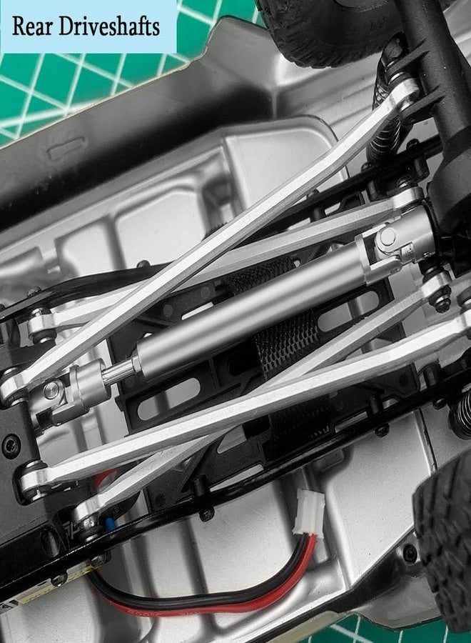 MOHERO 2 قطع عمود القيادة SCX24 من الفولاذ المقاوم للصدأ لسيارة Axial 1/24 SCX24 Gladiator AXI00005 أجزاء ترقية الزاحف RC - Image 3