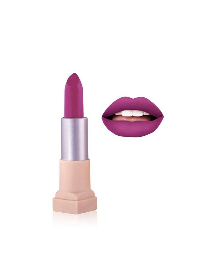 Fashion Colour Velvet Texture Vivid Matte Lipstick Long Lasting Smooth And Highly Pigmented Finish With The Smoothing Properties Of A Primer (3.8G) (05 Dica Purple)  - Image 2