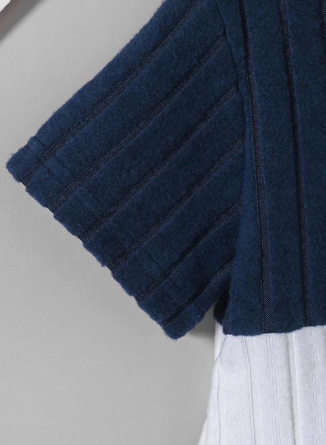 تايك تو Take Two Boys Color Block Knit Polo and Shorts Set