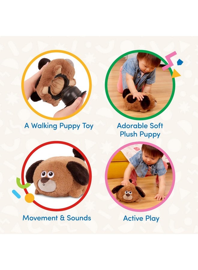 Battat - Plush Crawling Toy Dog - Interactive Stuffed Animal - Toy Puppy With Movement & Sounds - Tummy Time Toys For Toddlers - 12 Months + - Wag n' Waddle Pup - Image 4