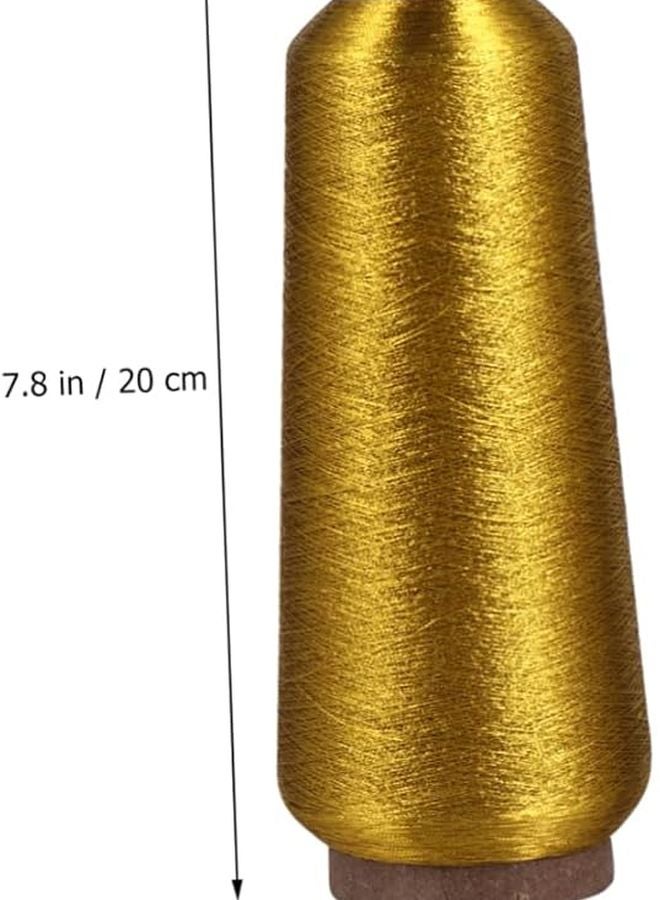 4 لفات خيط تطريز متقاطع ذهبي معدني لصنع الحرف اليدوية والخياطة - Image 4